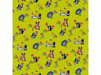 Balící papír Krteček zelený