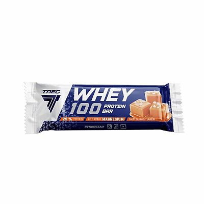 Trec Whey 100 proteínová tyčinka 40g s príchuťou slaného karamelu