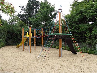 Lanový prvok - Hniezdo a šmykľavka