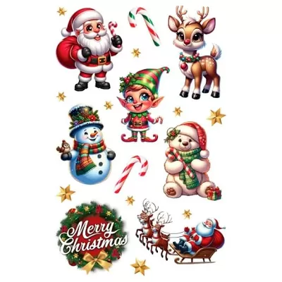 Dočasná vánoční tetování arch