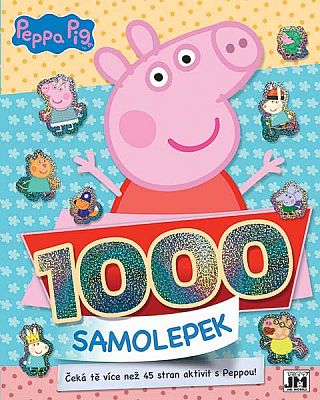 Samolepky s aktivitami Prasátko Peppa 1000 ks
