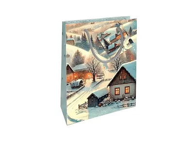 Dárková taška malá Zasněžené chaloupky