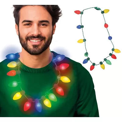 Svítící vánoční světýlka na krk