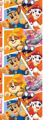 Balicí papír Tlapková Patrola 70 x 200 cm - oranžový