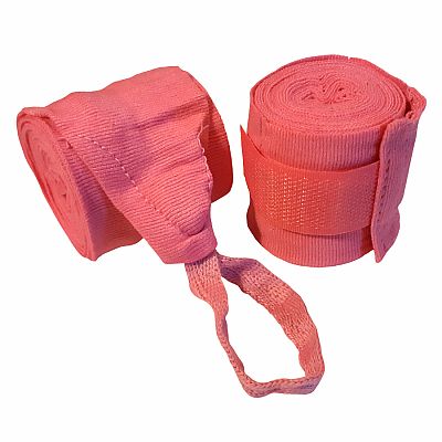 Bandáže na ruky, farba RUŽOVÁ, polyester
