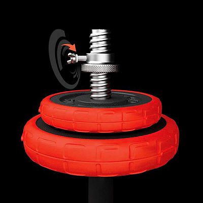 Liatinový činkový set HMS SGGX30 30 kg