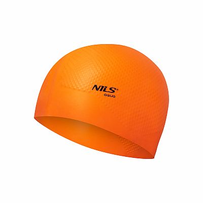 Silikónová čiapka NILS Aqua NQC Dots oranžová