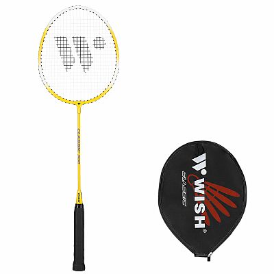 Bedmintonová raketa WISH Alumtec 215 žltá
