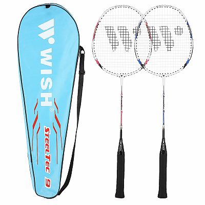 Sada bedmintonových rakiet WISH Steeltech 9K