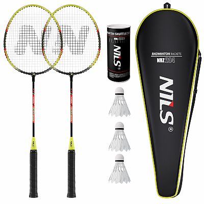 Súprava 2 bedmintonových rakiet NILS NRZ204-1