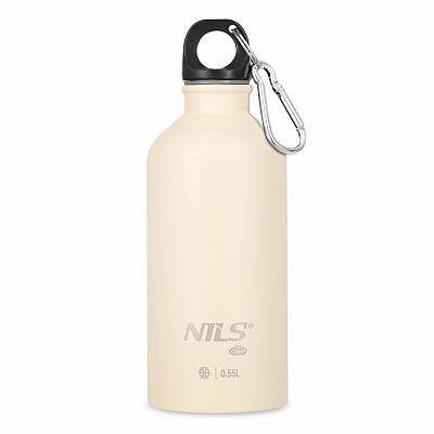 Nerezová turistická fľaša NILS Camp NC3801 béžová 500 ml