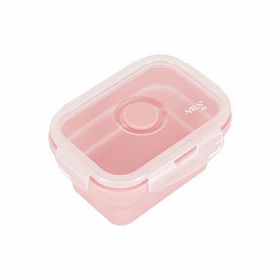 Skladací desiatový box NILS Camp NC4105 355ml ružový
