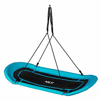 Oválna hojdačka typu čapí hniezdo NILS Camp NB5044 modrá