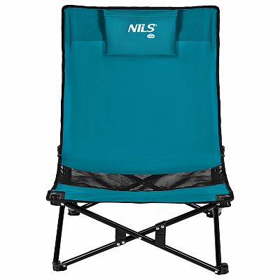 Skladacie plážové kreslo NILS Camp NC3306 modré/čierne