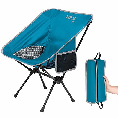 Ultraľahké skladacie kreslo NILS Camp NC3320 modré