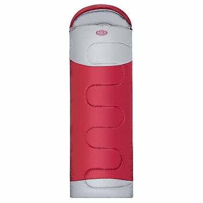 Predĺžený spací vak NILS Camp NC2008 bordó/sivý