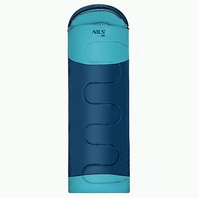 Predĺžený spací vak NILS Camp NC2008 modrý/svetlo modrý