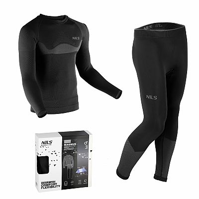 Pánska bezšvová termobielizeň NILS BTZ0464 Magnus čierna