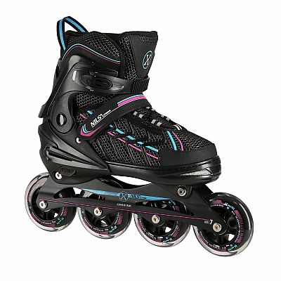 Kolieskové korčule NILS Extreme NA1128 čierno-fialové