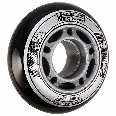 KOLIESKA NILS EXTREME PU 64x24 ČIERNE (4KS)