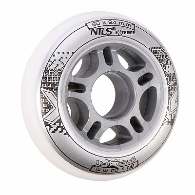 KOLIESKA NILS EXTREME PU 80x24 BIELE (4KS)