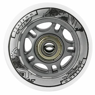 Zostava bielych PU koliesok 72x24 + ložiská ABEC7 NILS EXTREME