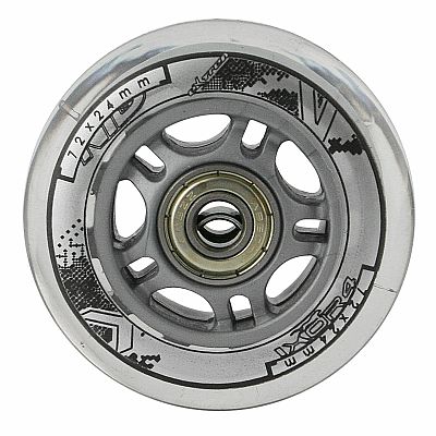 Zostava čírych PU koliesok 72x24 + ložiská ABEC7 NILS EXTREME