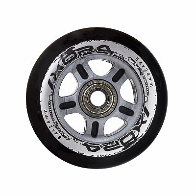 Sada čiernych PU koliesok 84x24 + ložiská ABEC9 NILS Extreme