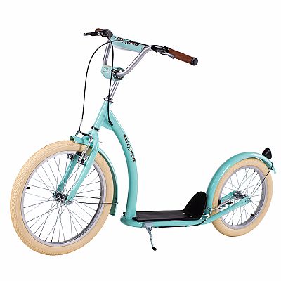 Kolobežka s pumpovanými kolesami NILS Extreme WH222 mentolová