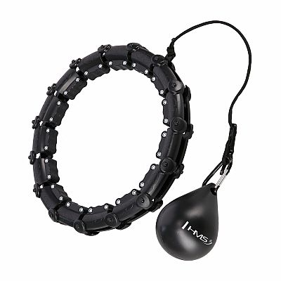Masážna hula hoop HMS HHW02 so závažím čierna
