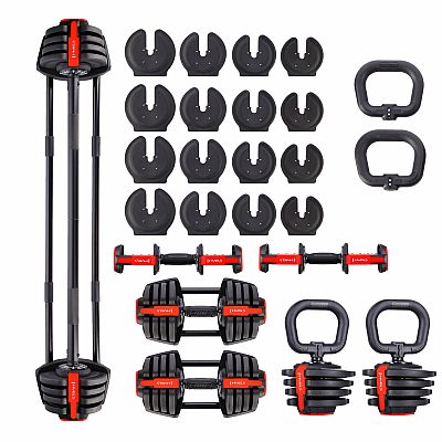 Jednoručná / obojručná variabilná činka HMS SGR18 PRO SET 3v1 40 kg