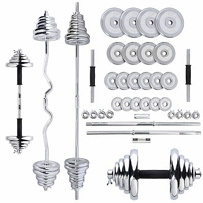 Činkový set v kufri HMS STC55 55 kg chróm