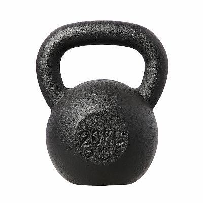 Liatinový kettlebell HMS KZG20 20 kg, čierny