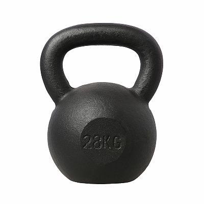Liatinový kettlebell HMS KZG28 28 kg, čierny