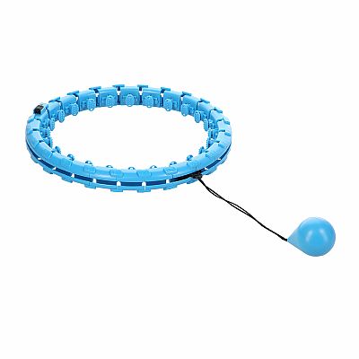 Masážna hula hoop FH01 so závažím modrá