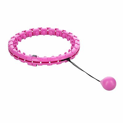 Masážna hula hoop FH01 so závažím fialová