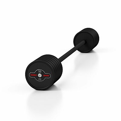 Rovná, obojručná činka MARBO MW-SG-50, 50 kg, čierna