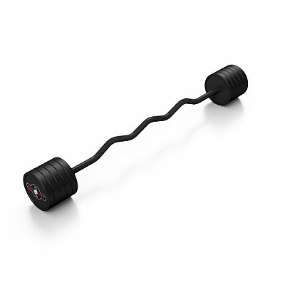 Lomená, obojručná činka MARBO MW-SG-45-L, 45 kg, čierna