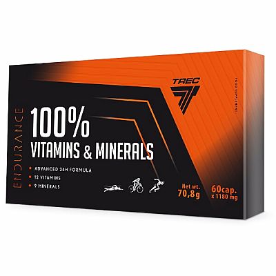 Multivitamíny Trec Endurance 100% Vitamins & Minerals - 60 kapsúl