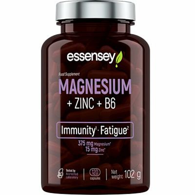 ESSENSEY Magnesium + Zinok + B6 - 120 kapsúl