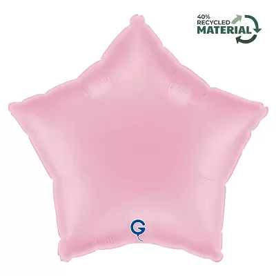 Fóliový balónik pastelová ružová hviezda 46 cm
