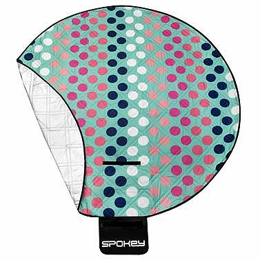 Spokey PICNIC DOTS Pikniková deka okrúhla, priemer 140 cm