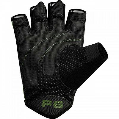 RDX Fitness rukavice GYM GLOVES SUBLIMATION F6, čierno zelené XL - XL