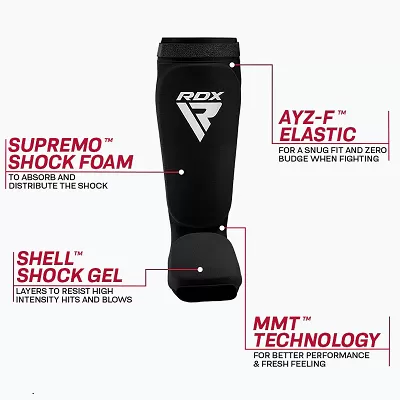 RDX Chrániče holení a priehlavkov SIB HOSIERY SHIN INSTEP GUARD FOAM, čierno biele M - M
