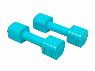 Acra nastaviteľná činka LADY 0,9 - 2,26 kg, set 2 ks v balení, celkom 4,66 Kg