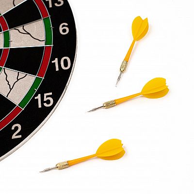 Acra terč na šípky 17", 40cm, kovový rám, 6 šípok