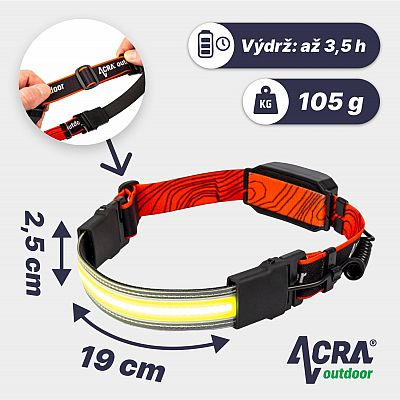 ACRA Outdoor čelové svietidlo LAMP1