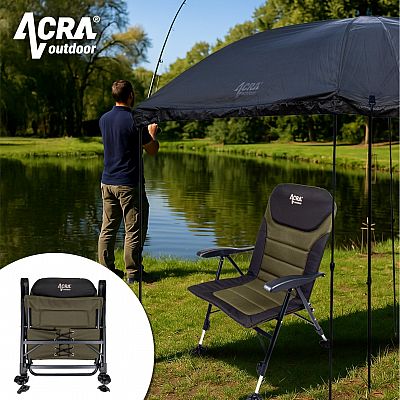 ACRA Outdoor Comfort kreslo s nastaviteľnou tuhosťou sedáku
