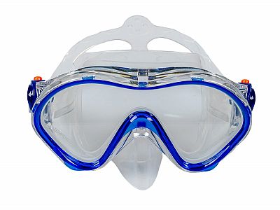 Šnorchlovací set 2 v 1, DETSKÝ, MODRÝ, obsahuje masku a šnorchel