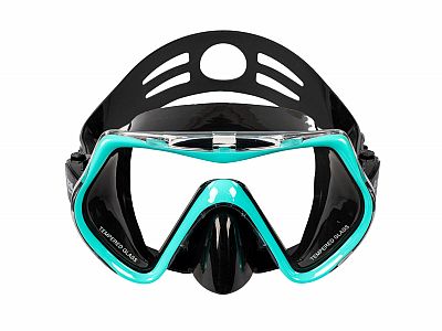 Šnorchlovací set 3 v 1, TYRKYSOVÝ, L/XL, plutvy 42-47, šnorchel, maska